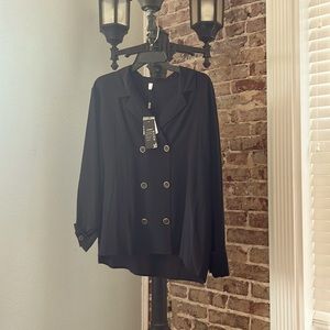 Lilysilk black button down shirt (never worn) still has the tags!!
